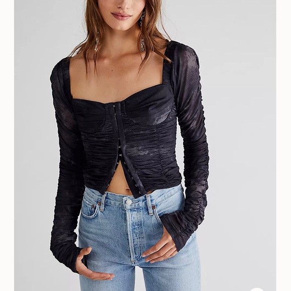 free people to all night top xs - Picture 1 of 3